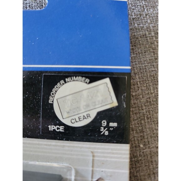 Brother Cassette Tape P-touch TC-14Z1 Clear 3/8” laminated labels - Picture 3 of 3